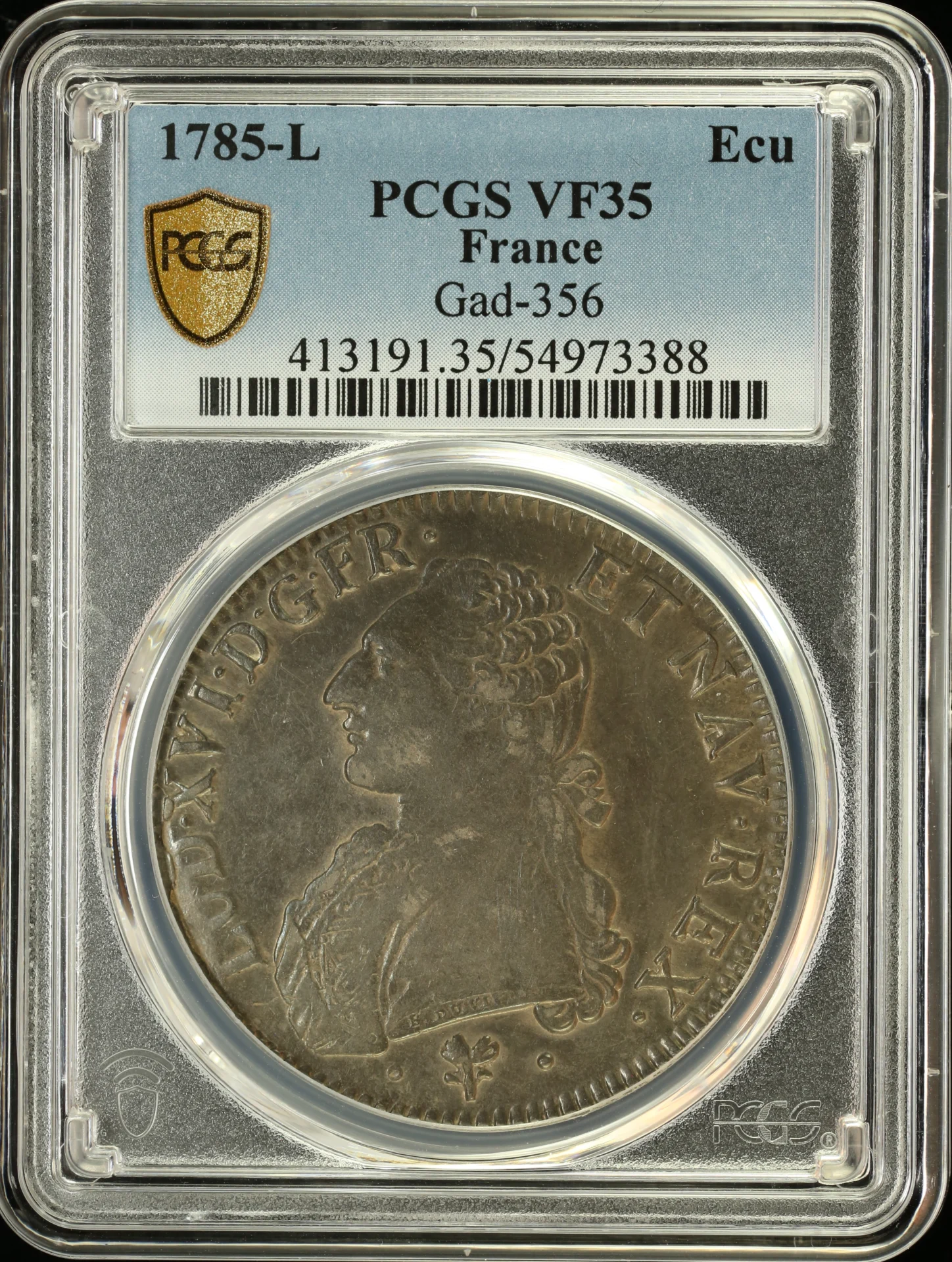 Europe France World Coins France Ecu 1785 L Gad-356 PCGS VF35 0163653 France Ecu 1785 L Gad-356 PCGS VF35 0163653