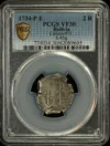 Bolivia Latin American Coins Bolivia 2 Reales 1734 P E Calico-911 PCGS VF30 0163868 Bolivia 2 Reales 1734 P E Calico-911 PCGS VF30 0163868
