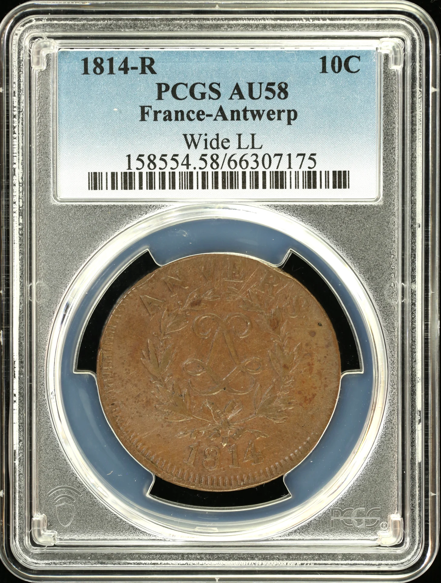 Belgium Europe World Coins Belgium 10 Cent 1814 R Antwerp PCGS AU58 0163381 Belgium 10 Cent 1814 R Antwerp PCGS AU58 0163381Belgium 10 Cent 1814 R Antwerp PCGS AU58 0163381