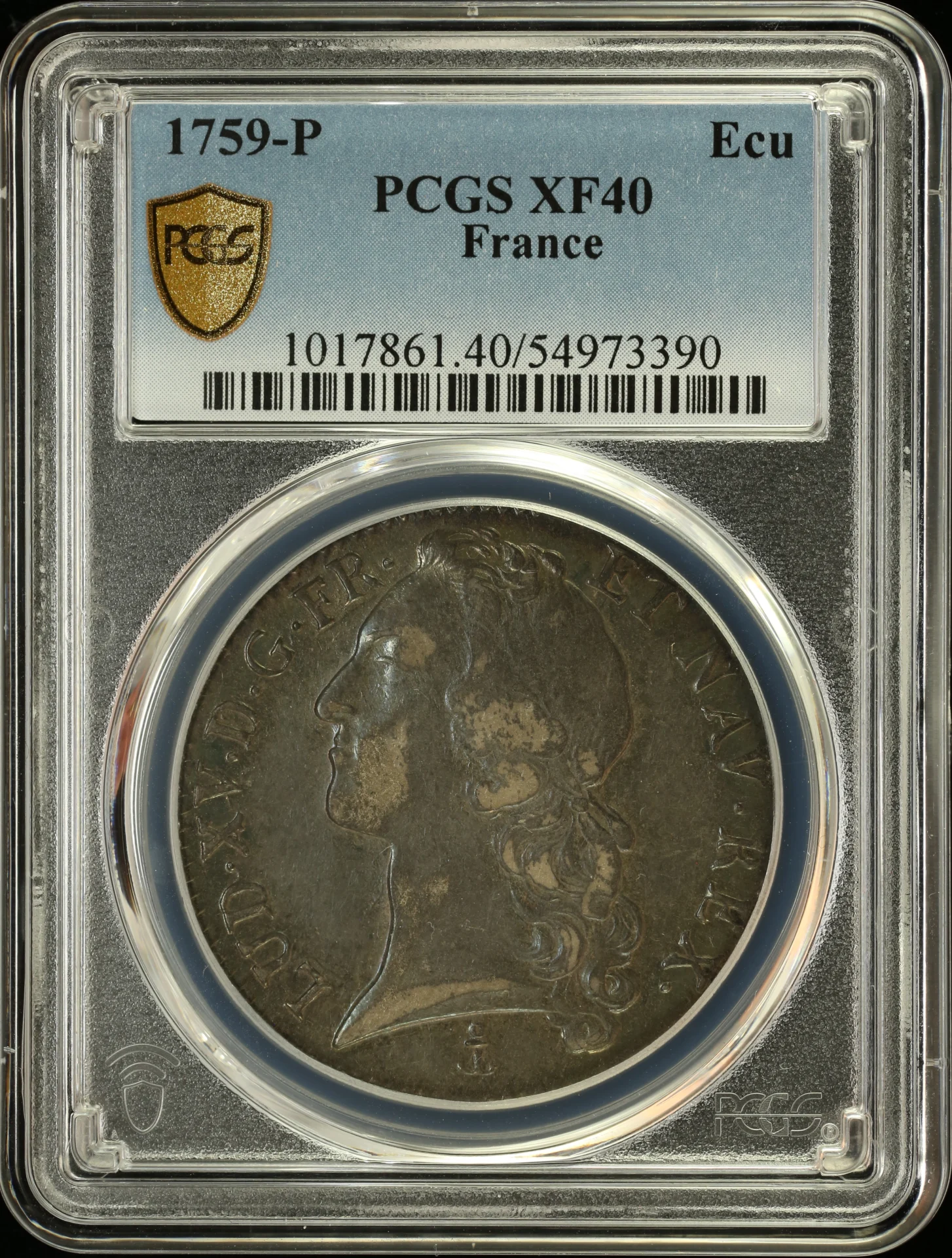 Europe France World Coins France Ecu 1759 P PCGS XF40 0163656 France Ecu 1759 P PCGS XF40 0163656