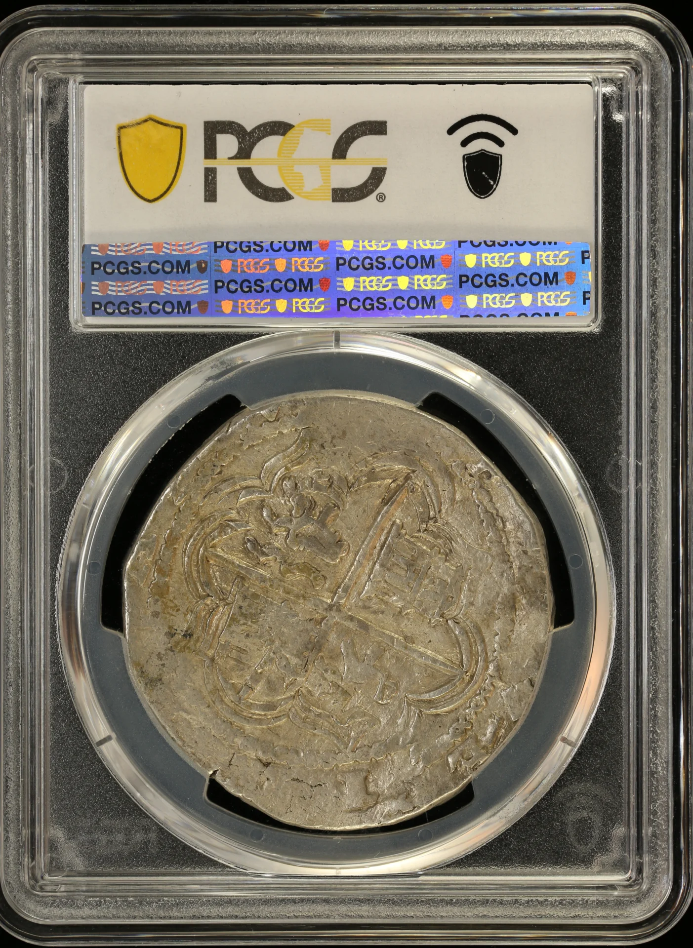 Bolivia Latin American Coins Bolivia 8 Reales (1578-95) P B Calico-672 PCGS AU53 0163863 Bolivia 8 Reales (1578-95) P B Calico-672 PCGS AU53 0163863Bolivia 8 Reales (1578-95) P B Calico-672 PCGS AU53 0163863 - Image 2