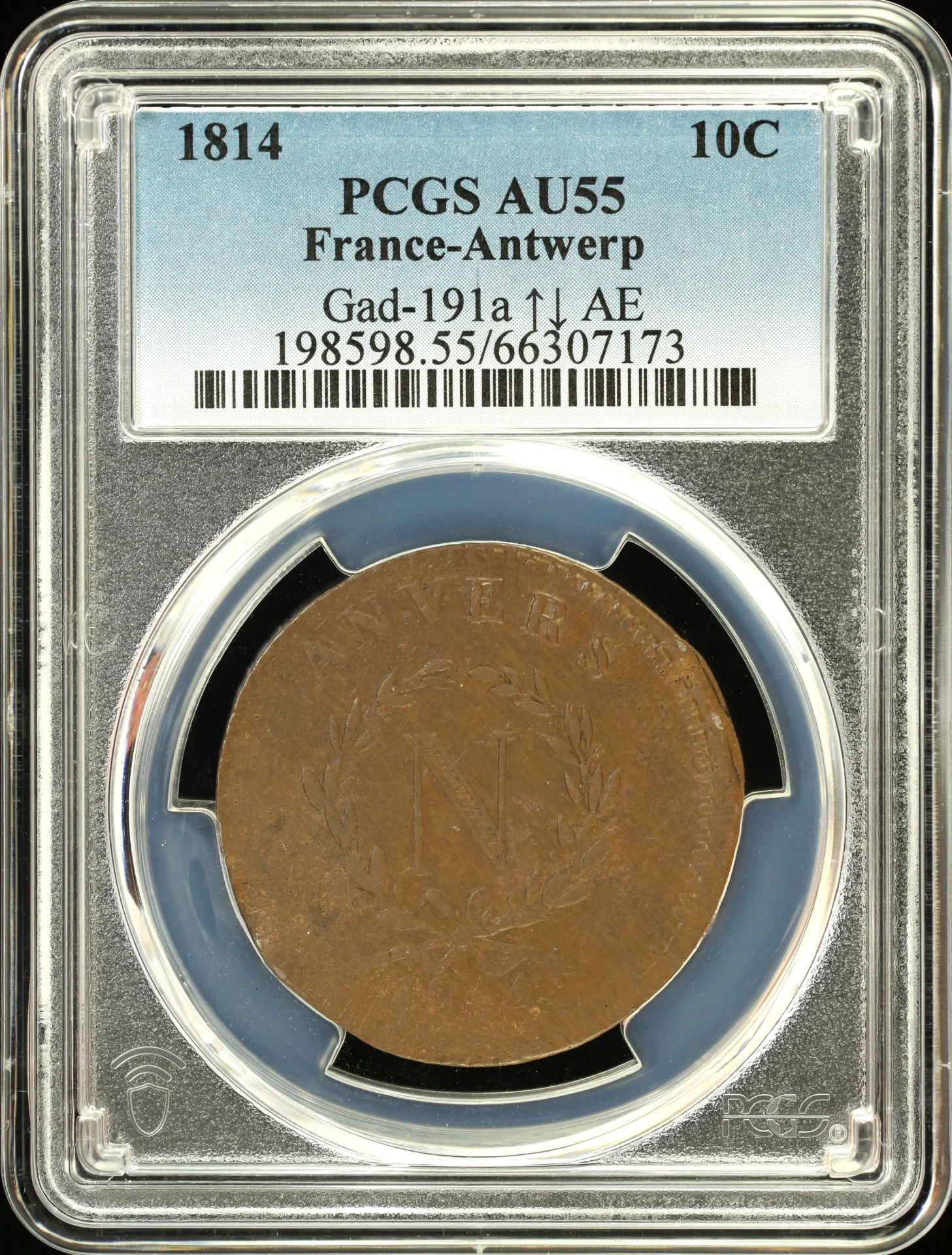 Belgium Europe World Coins Belgium 10 Cent 1814 Antwerp PCGS AU55 Gad-191a 0163385 Belgium 10 Cent 1814 Antwerp PCGS AU55 Gad-191a 0163385Belgium 10 Cent 1814 Antwerp PCGS AU55 Gad-191a 0163385