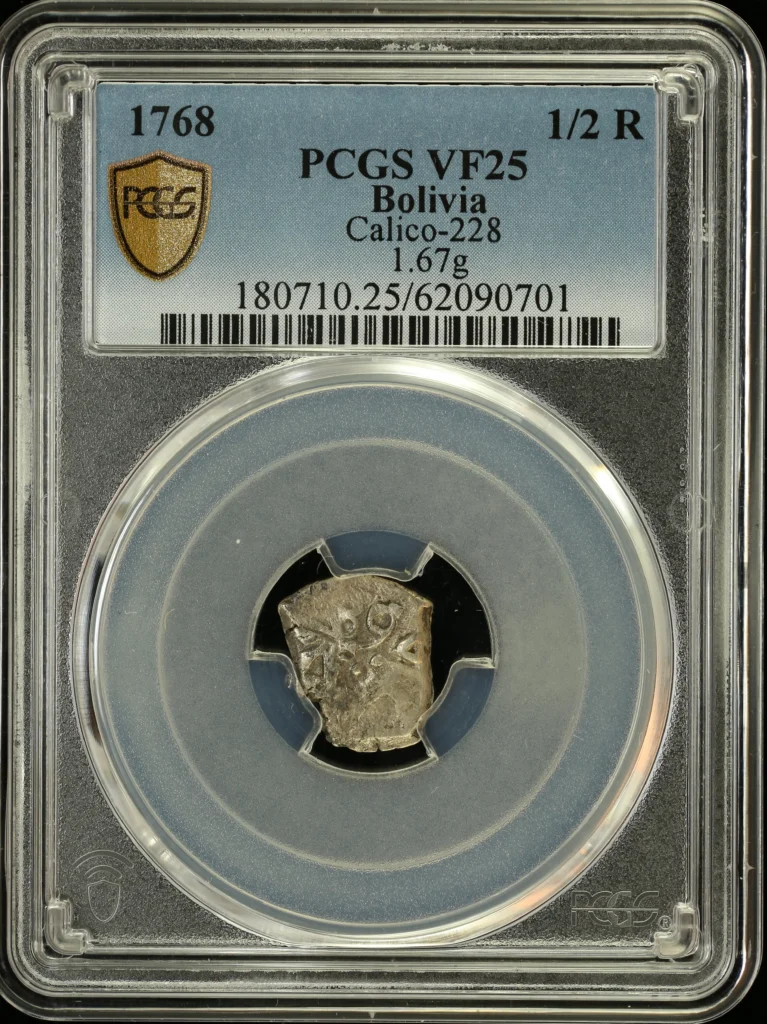 Bolivia 1/2 Real 1768 Calico-228 PCGS VF25 0163877