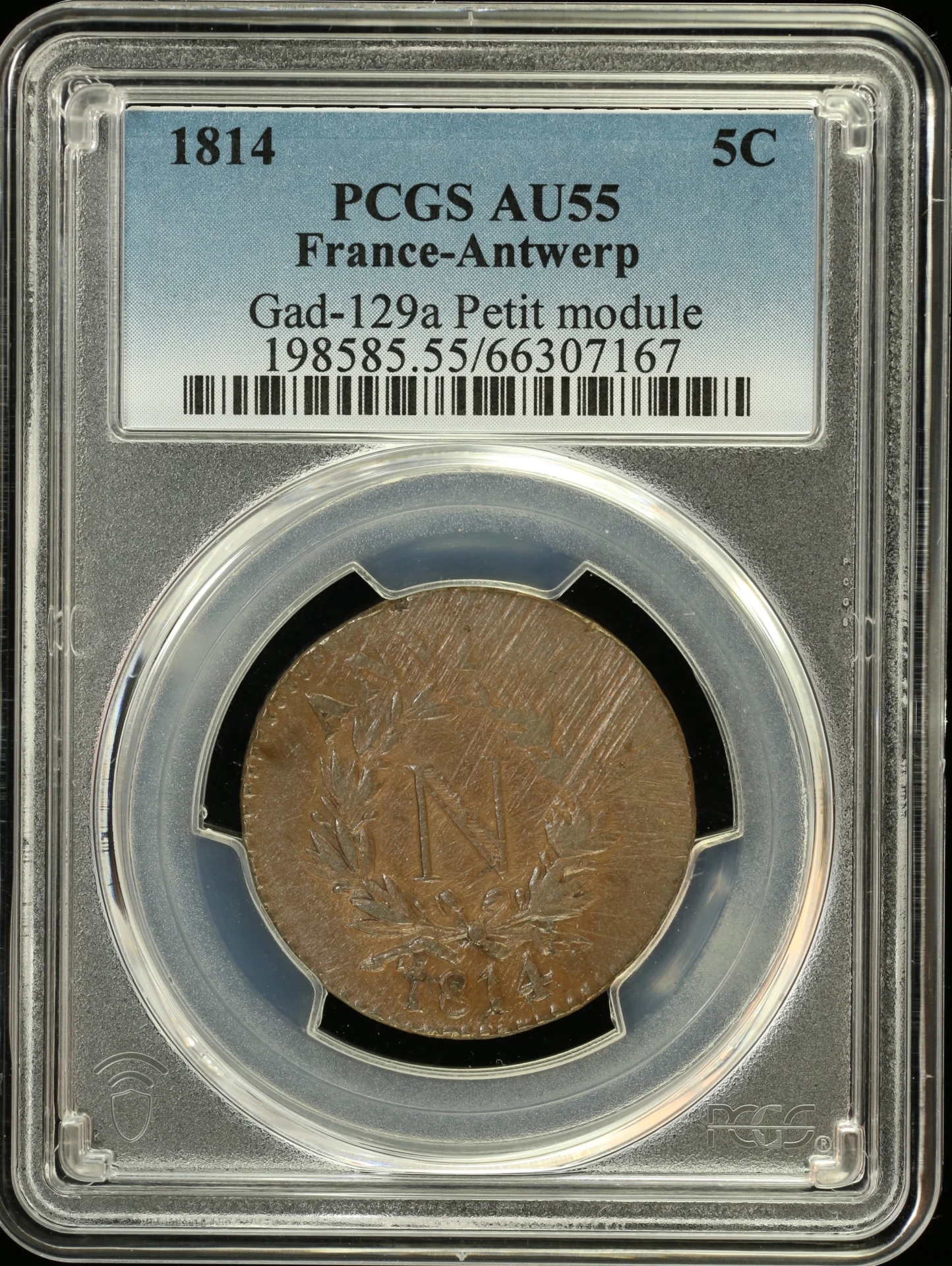 Belgium Europe World Coins Belgium 5 Cent 1814 Antwerp PCGS AU55 Gad-129a 0163386 Belgium 5 Cent 1814 Antwerp PCGS AU55 Gad-129a 0163386Belgium 5 Cent 1814 Antwerp PCGS AU55 Gad-129a 0163386