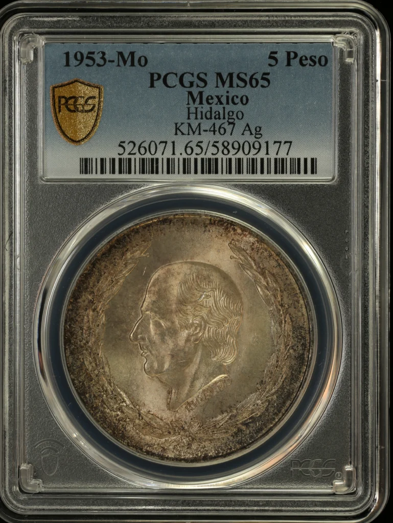 Modern Silver & Minors 5 Peso 1953 Mo KM-467 PCGS MS65 0163584