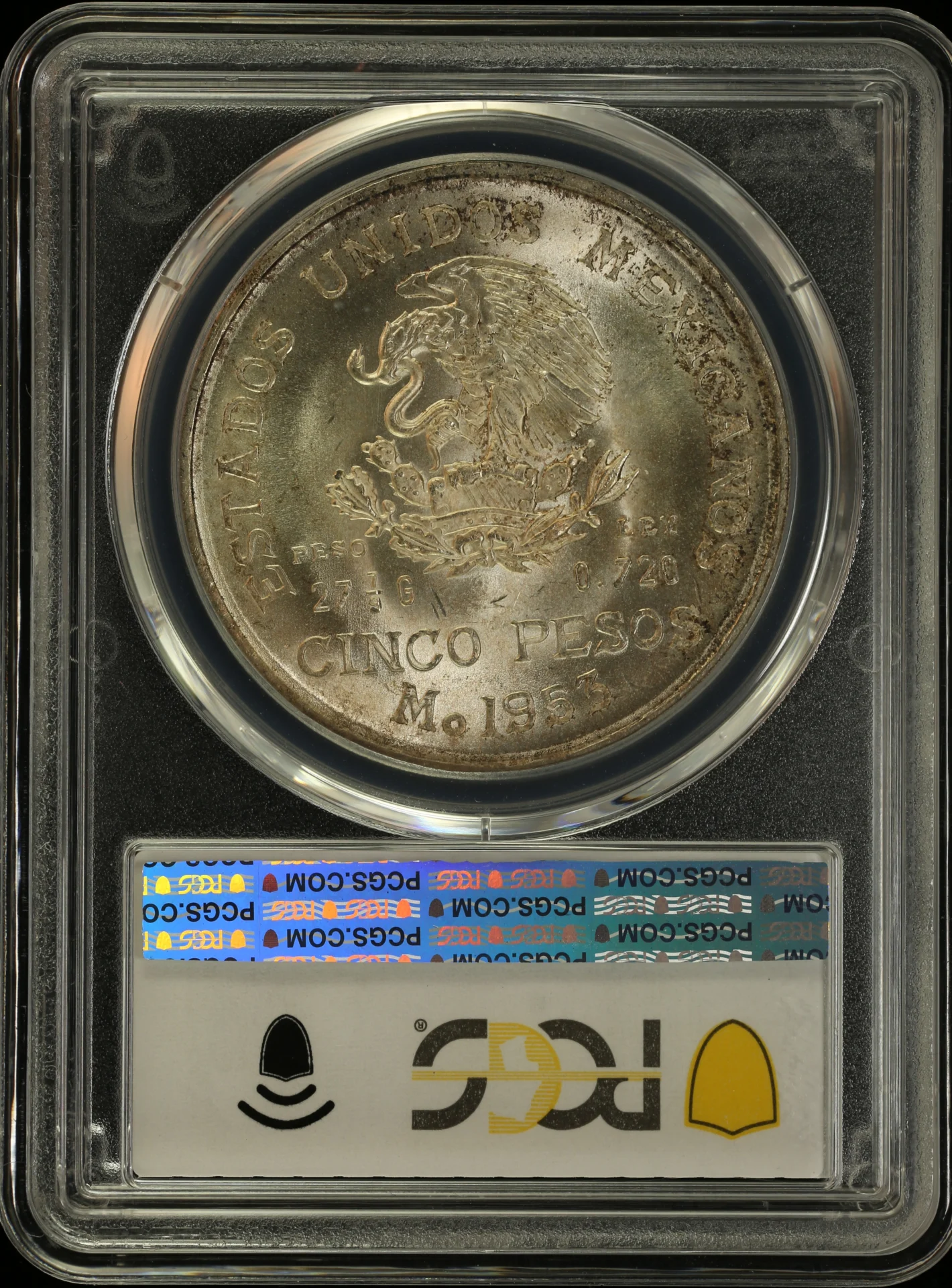 5 Peso Mexican Coins Modern Silver & Minors Modern Silver & Minors 5 Peso 1953 Mo KM-467 PCGS MS66 0163594 Modern Silver & Minors 5 Peso 1953 Mo KM-467 PCGS MS66 0163594Modern Silver & Minors 5 Peso 1953 Mo KM-467 PCGS MS66 0163594 - Image 2