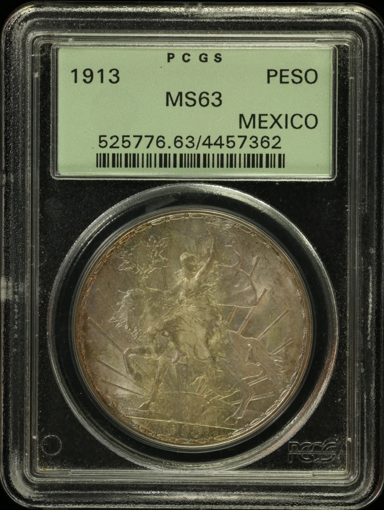 Modern Silver & Minors Peso 1913 PCGS MS63 0163888