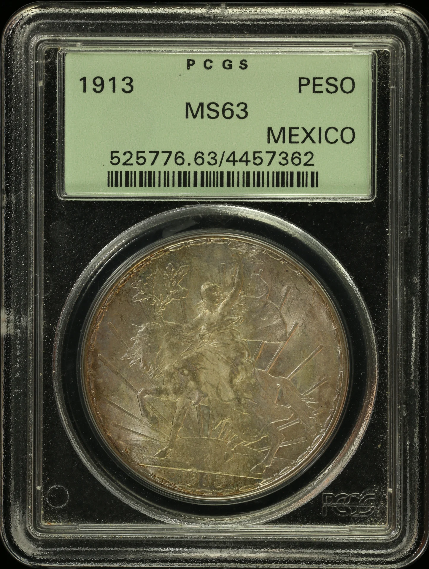 Mexican Coins Modern Silver & Minors Peso Modern Silver & Minors Peso 1913 PCGS MS63 0163888 Modern Silver & Minors Peso 1913 PCGS MS63 0163888