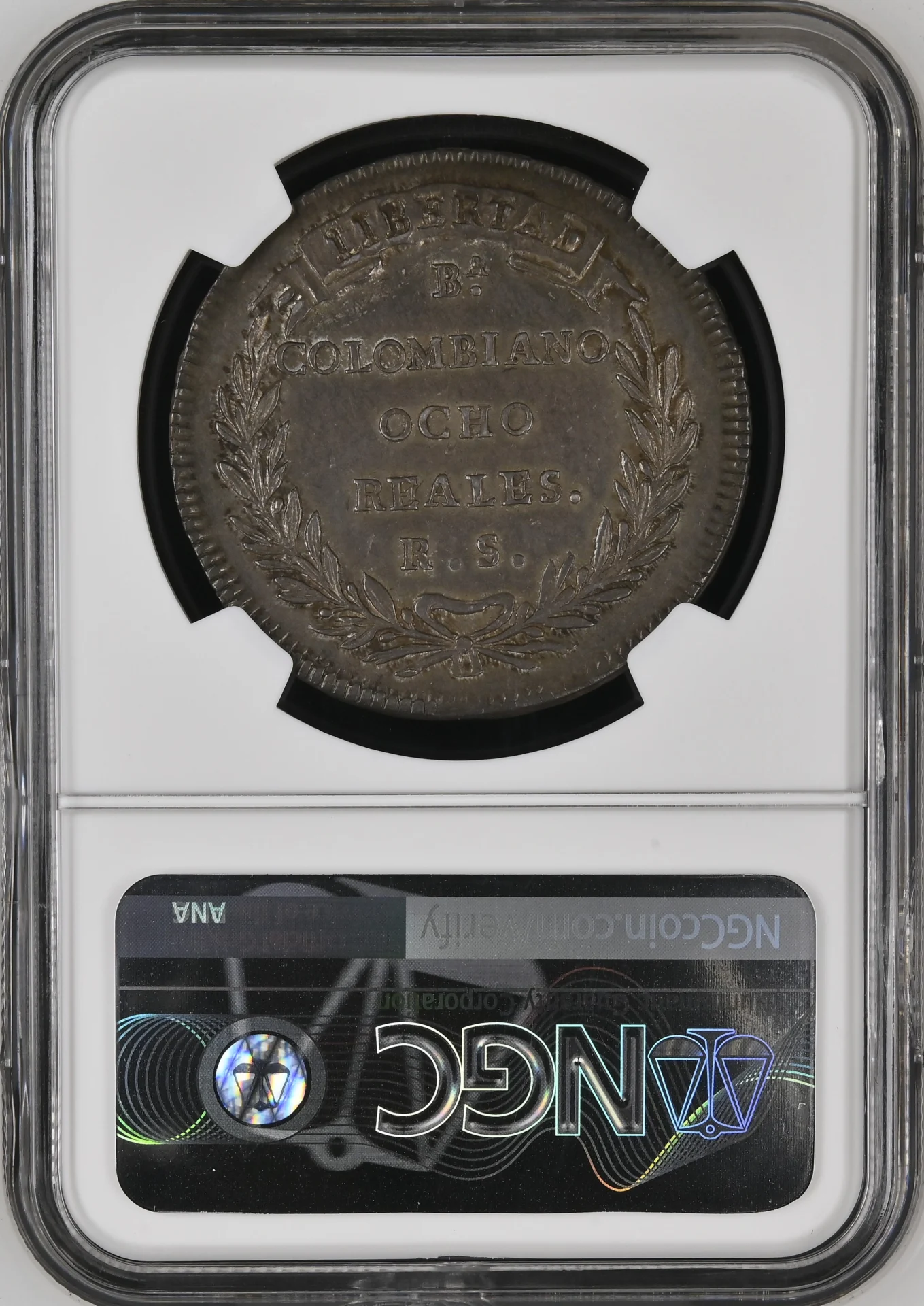 Colombia Latin American Coins Colombia 8 Reales 1834 BA RS NGC MS63 0164059 Colombia 8 Reales 1834 BA RS NGC MS63 0164059Colombia 8 Reales 1834 BA RS NGC MS63 0164059 - Image 2