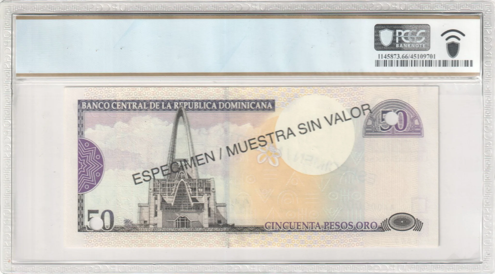 Dominican Republic World Currency Dominican Republic 50 Pesos 2000 Pick #161s PCGS Gem UNC66 PPQ 0164136 Dominican Republic 50 Pesos 2000 Pick #161s PCGS Gem UNC66 PPQ 0164136Dominican Republic 50 Pesos 2000 Pick #161s PCGS Gem UNC66 PPQ 0164136 - Image 2
