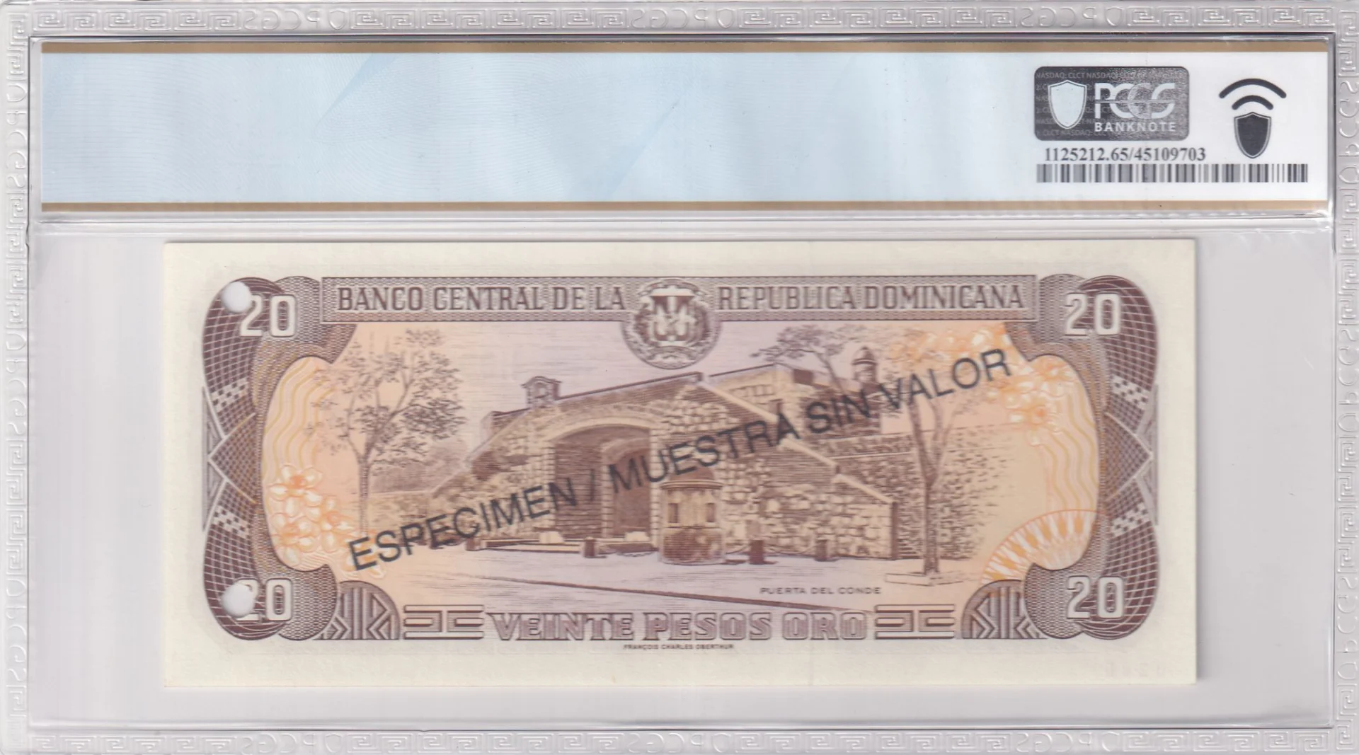 Dominican Republic World Currency Dominican Republic 20 Pesos Oro 1998 Pick #154s2 PCGS Gem UNC65 PPQ 0164137 Dominican Republic 20 Pesos Oro 1998 Pick #154s2 PCGS Gem UNC65 PPQ 0164137Dominican Republic 20 Pesos Oro 1998 Pick #154s2 PCGS Gem UNC65 PPQ 0164137 - Image 2