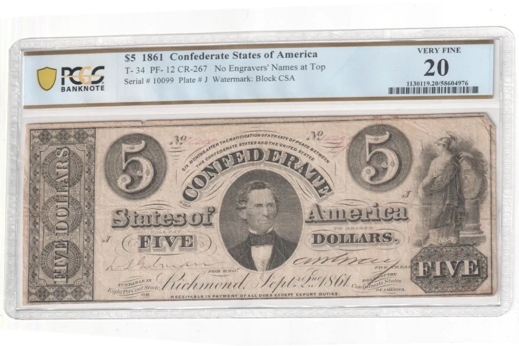 United States of America 5 Dollars 1861 PCGS VF20 0164144