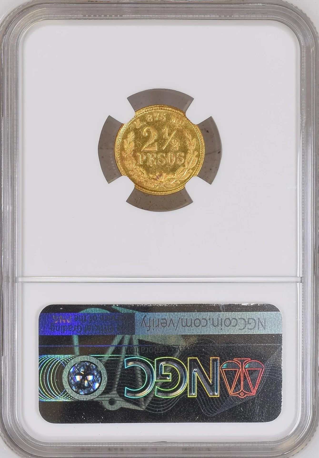 Mexican Coins Republic Gold Republic Gold 2.5 Peso 1888 Mo M NGC MS64PL 0164076 Republic Gold 2.5 Peso 1888 Mo M NGC MS64PL 0164076Republic Gold 2.5 Peso 1888 Mo M NGC MS64PL 0164076 - Image 2