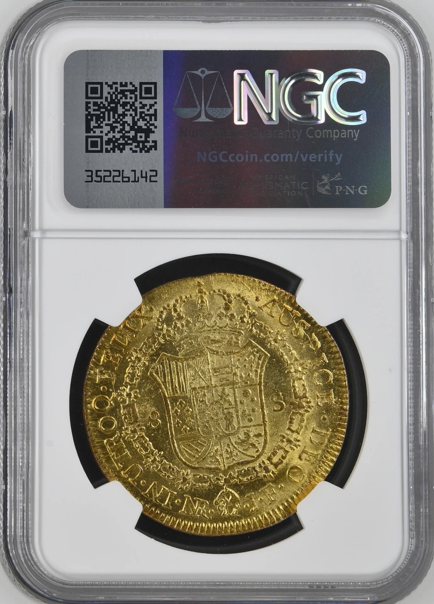 Colombia Latin American Coins Colombia 8 Escudos 1812 Nr JF NGC MS63 0164090 Colombia 8 Escudos 1812 Nr JF NGC MS63 0164090Colombia 8 Escudos 1812 Nr JF NGC MS63 0164090 - Image 2