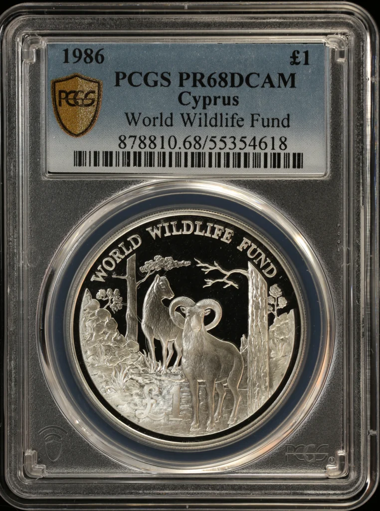 Cyprus Pound 1986 PCGS PR68DCAM 0164245