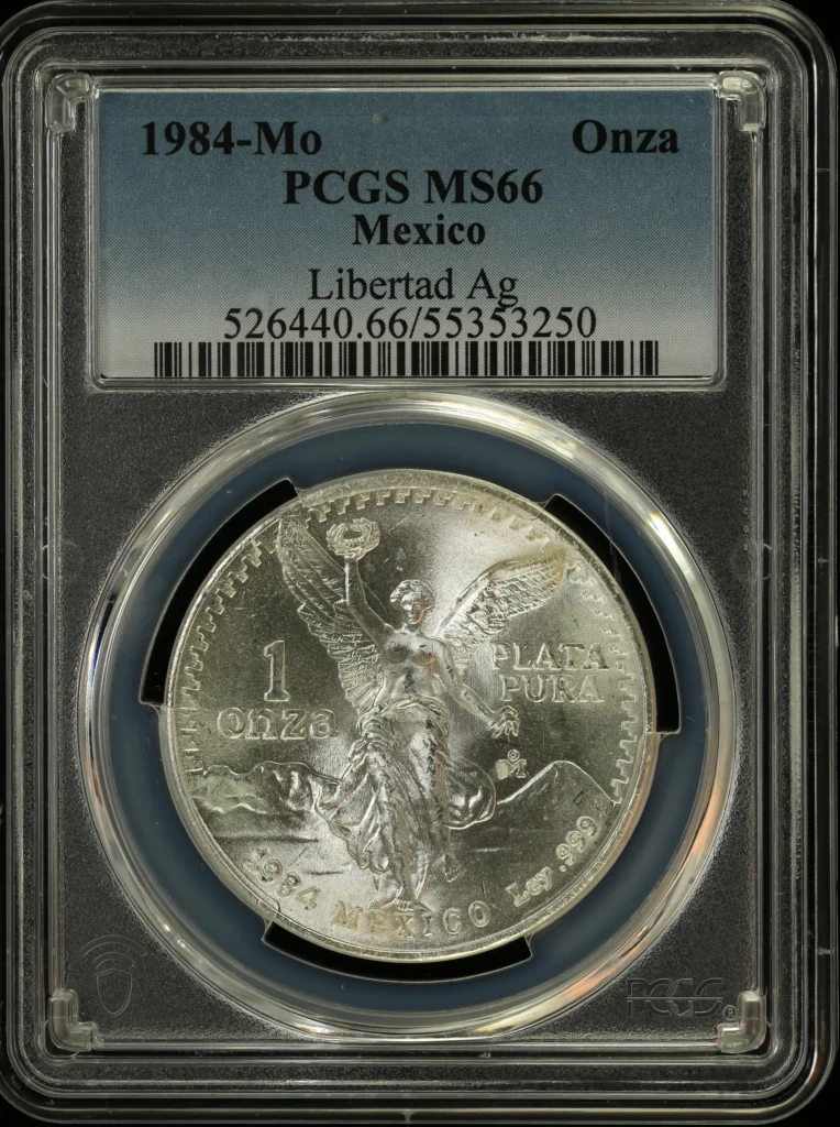 Modern Silver & Minors Onza 1984 Mo PCGS MS66 0164265
