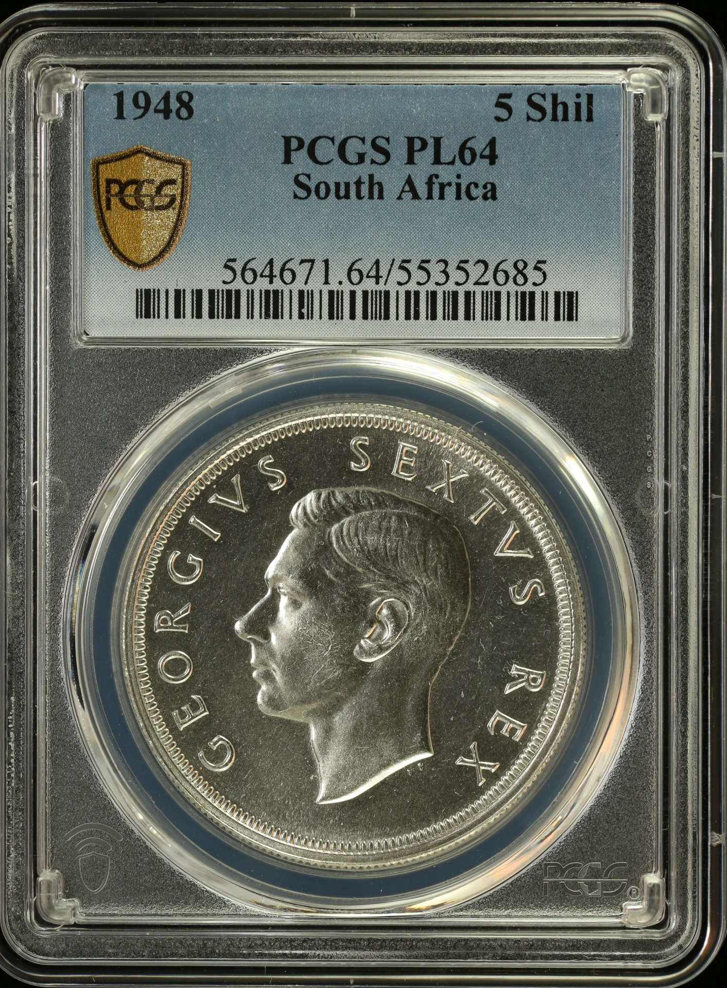 Africa South Africa World Coins South Africa 5 Shilling 1948 PCGS PL64 0164290 South Africa 5 Shilling 1948 PCGS PL64 0164290South Africa 5 Shilling 1948 PCGS PL64 0164290
