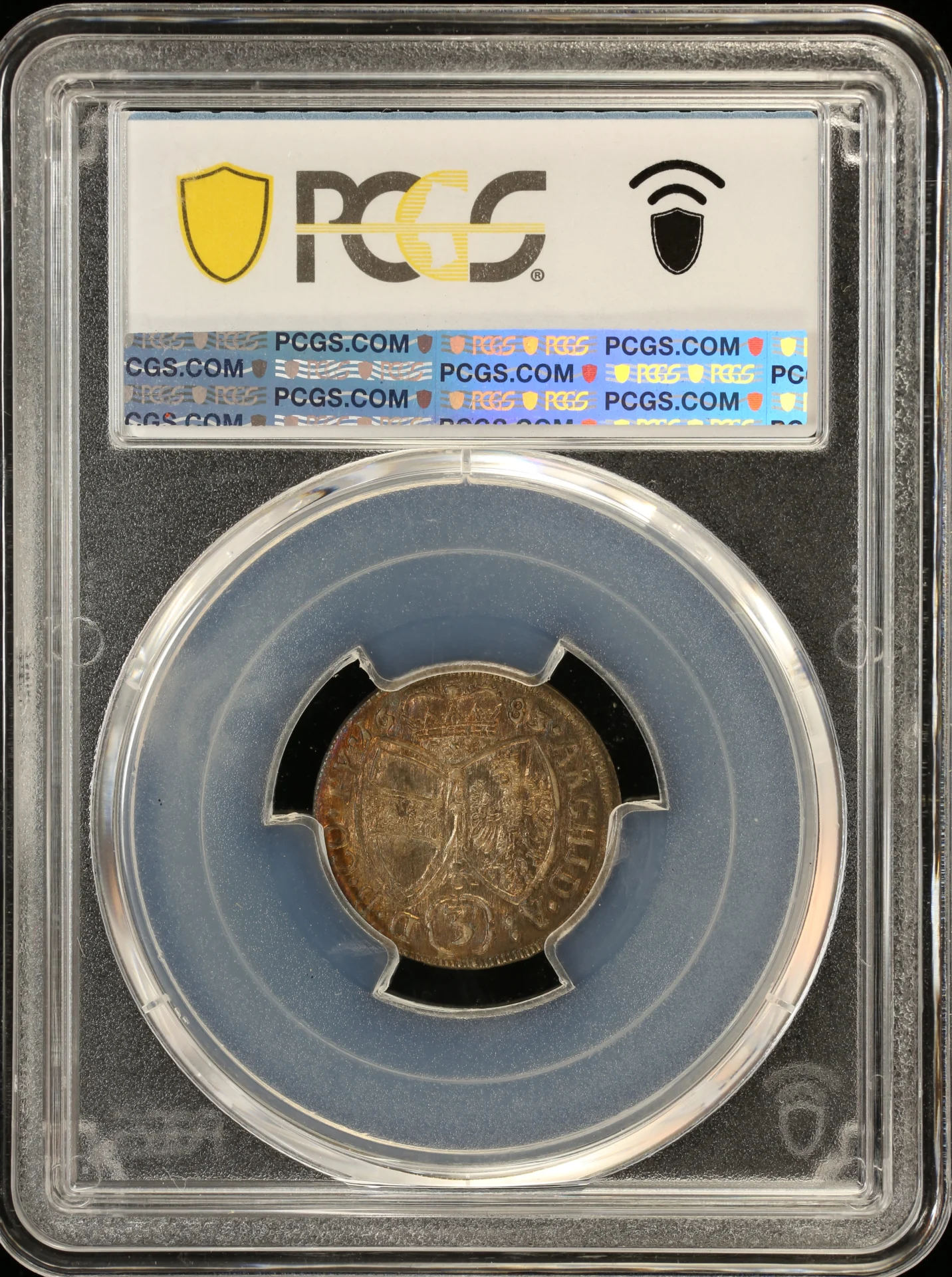 Austria Europe World Coins Austria 3 Krone 1683 Hall KM-1245 PCGS MS63 0164167 Austria 3 Krone 1683 Hall KM-1245 PCGS MS63 0164167Austria 3 Krone 1683 Hall KM-1245 PCGS MS63 0164167 - Image 2