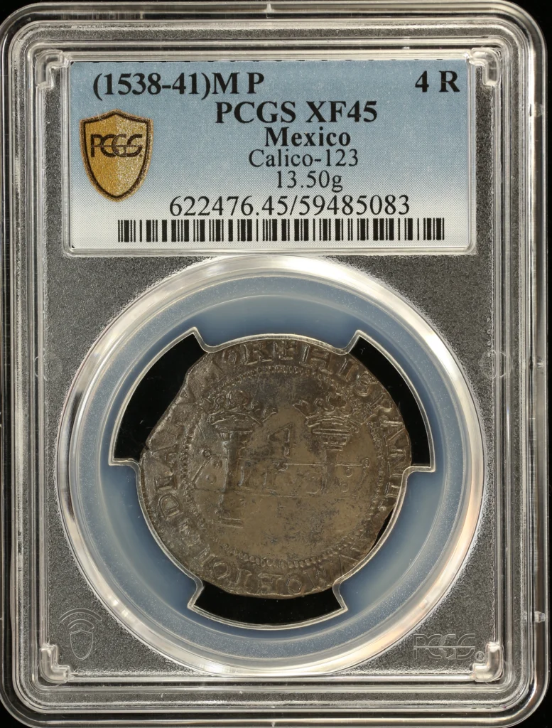 Colonial Silver & Minors 4 Reales (1538-41) M P Calico-123 PCGS XF45 J_00008