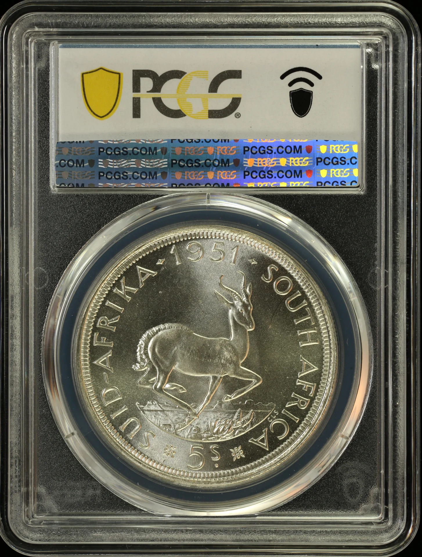 Africa South Africa World Coins South Africa 5 Shilling 1951 PCGS PL66 0164291 South Africa 5 Shilling 1951 PCGS PL66 0164291South Africa 5 Shilling 1951 PCGS PL66 0164291 - Image 2