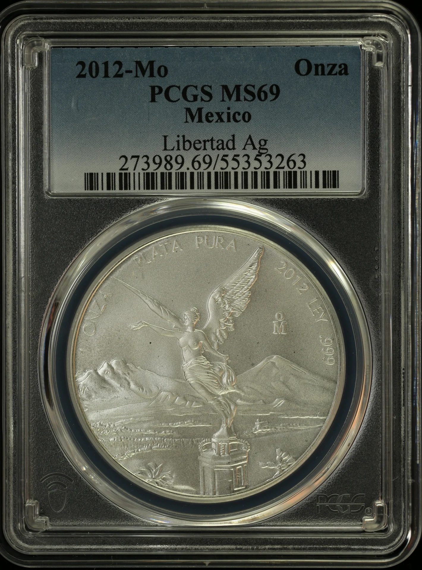 Mexican Coins Modern Silver & Minors Onza Modern Silver & Minors Onza 2012 Mo PCGS MS69 0164277 Modern Silver & Minors Onza 2012 Mo PCGS MS69 0164277Modern Silver & Minors Onza 2012 Mo PCGS MS69 0164277