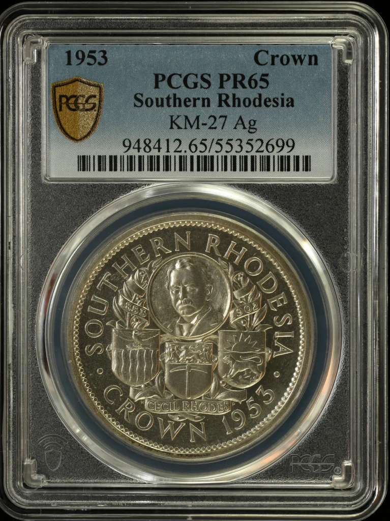 Other Southern Rhodesia Crown 1953 KM-27 PCGS PR65 0164299