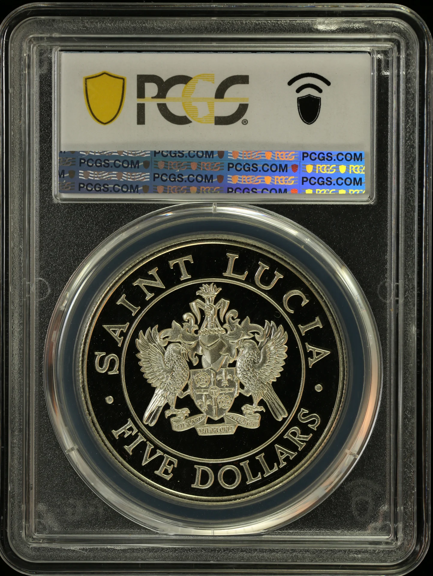 Caribbean Saint Lucia World Coins Saint Lucia 5 Dollars 1986 PCGS PR69DCAM 0164289 Saint Lucia 5 Dollars 1986 PCGS PR69DCAM 0164289Saint Lucia 5 Dollars 1986 PCGS PR69DCAM 0164289 - Image 2