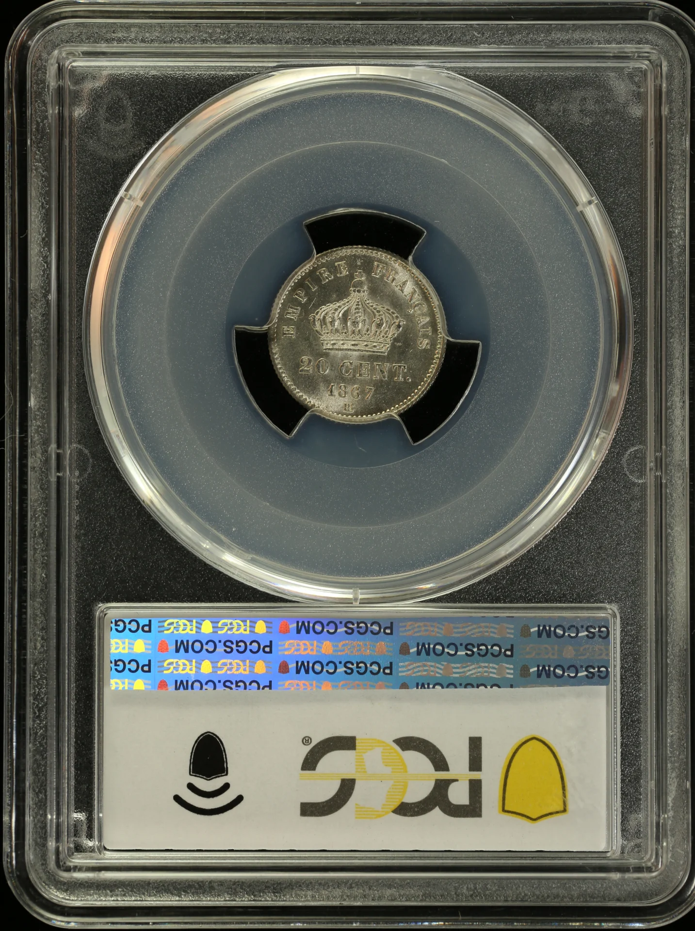 Europe France World Coins France 20 Centime 1867 BB Gad-309 PCGS MS65 0164206 France 20 Centime 1867 BB Gad-309 PCGS MS65 0164206France 20 Centime 1867 BB Gad-309 PCGS MS65 0164206 - Image 2