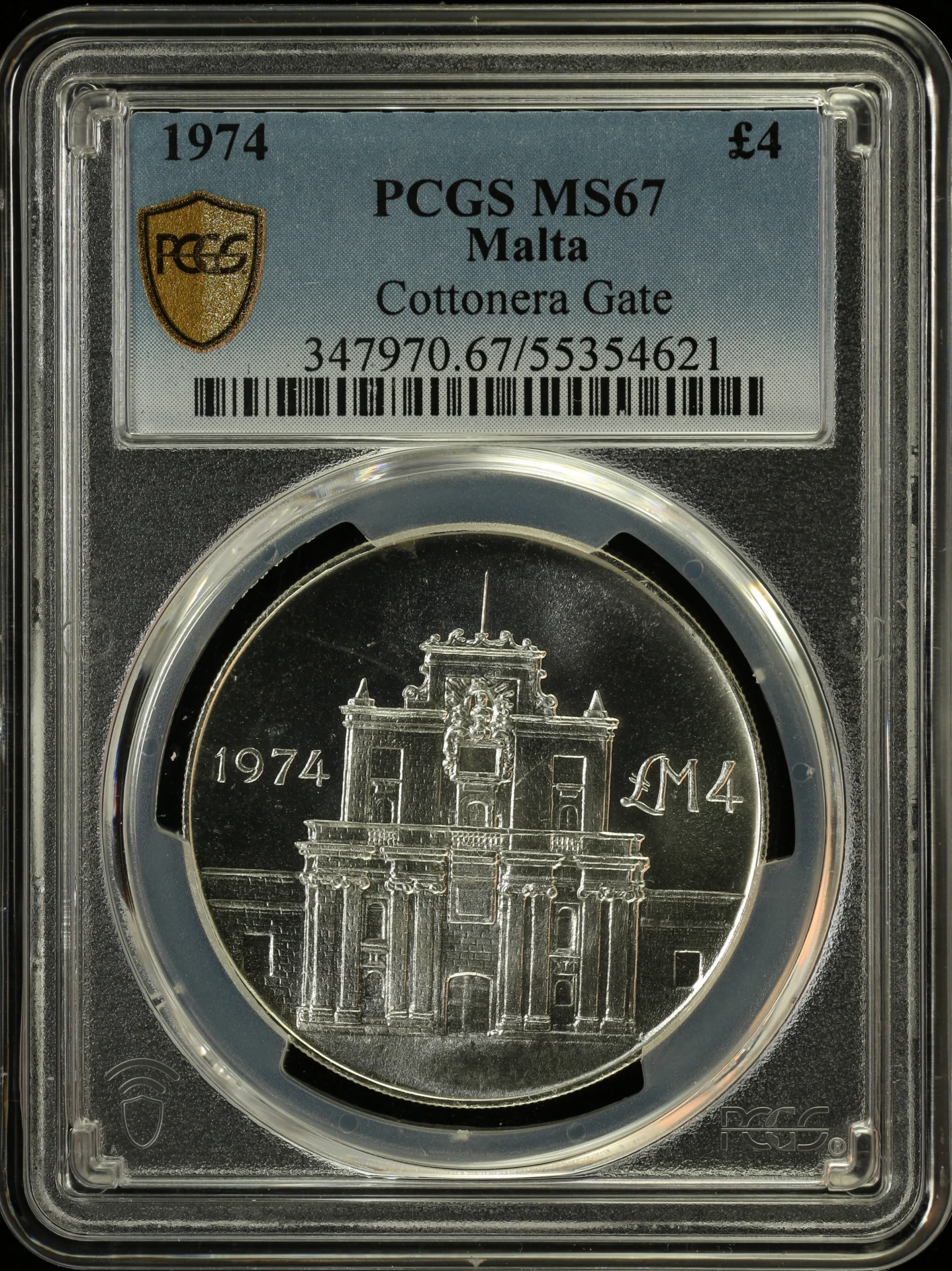 Europe Other World Coins Other Malta 4 Pounds 1974 PCGS MS67 0164258 Other Malta 4 Pounds 1974 PCGS MS67 0164258Other Malta 4 Pounds 1974 PCGS MS67 0164258