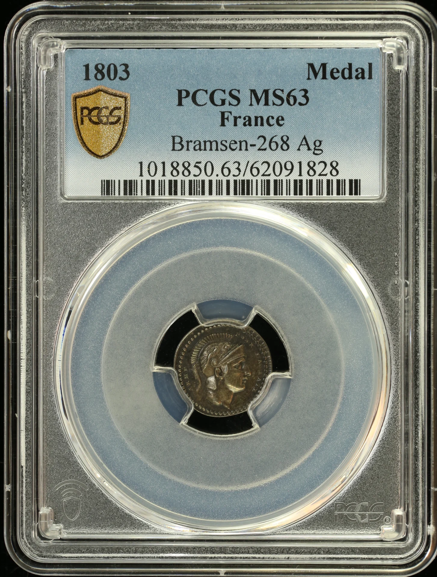 Europe France World Coins France Medal 1803 Bramsen-268 PCGS MS63 0164207 France Medal 1803 Bramsen-268 PCGS MS63 0164207France Medal 1803 Bramsen-268 PCGS MS63 0164207