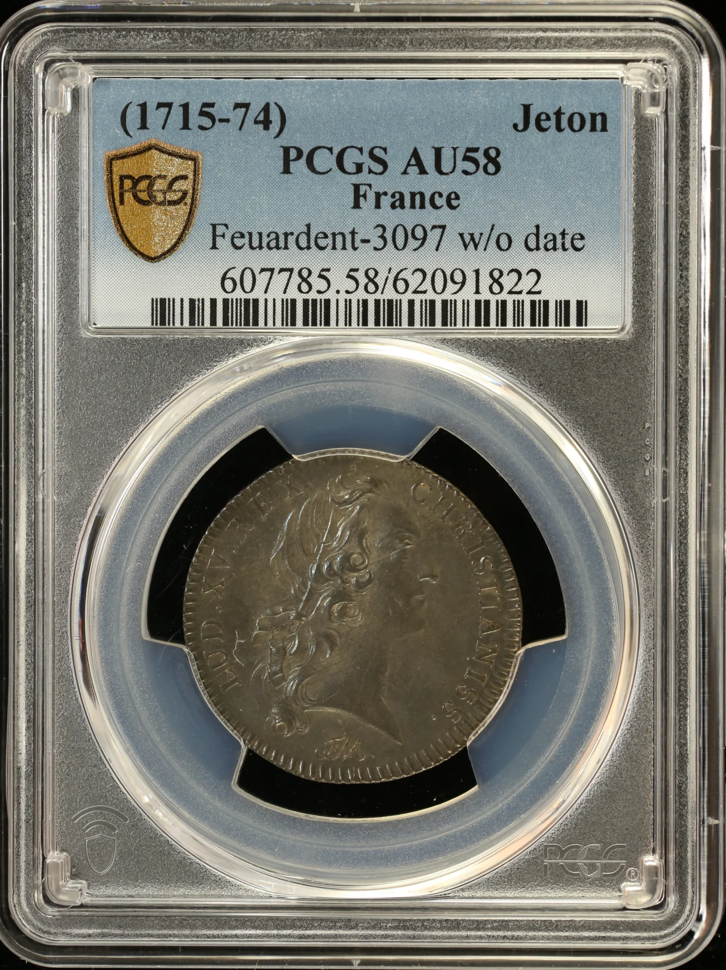 Europe France World Coins France Jeton (1715-74) PCGS AU58 0164200 France Jeton (1715-74) PCGS AU58 0164200France Jeton (1715-74) PCGS AU58 0164200