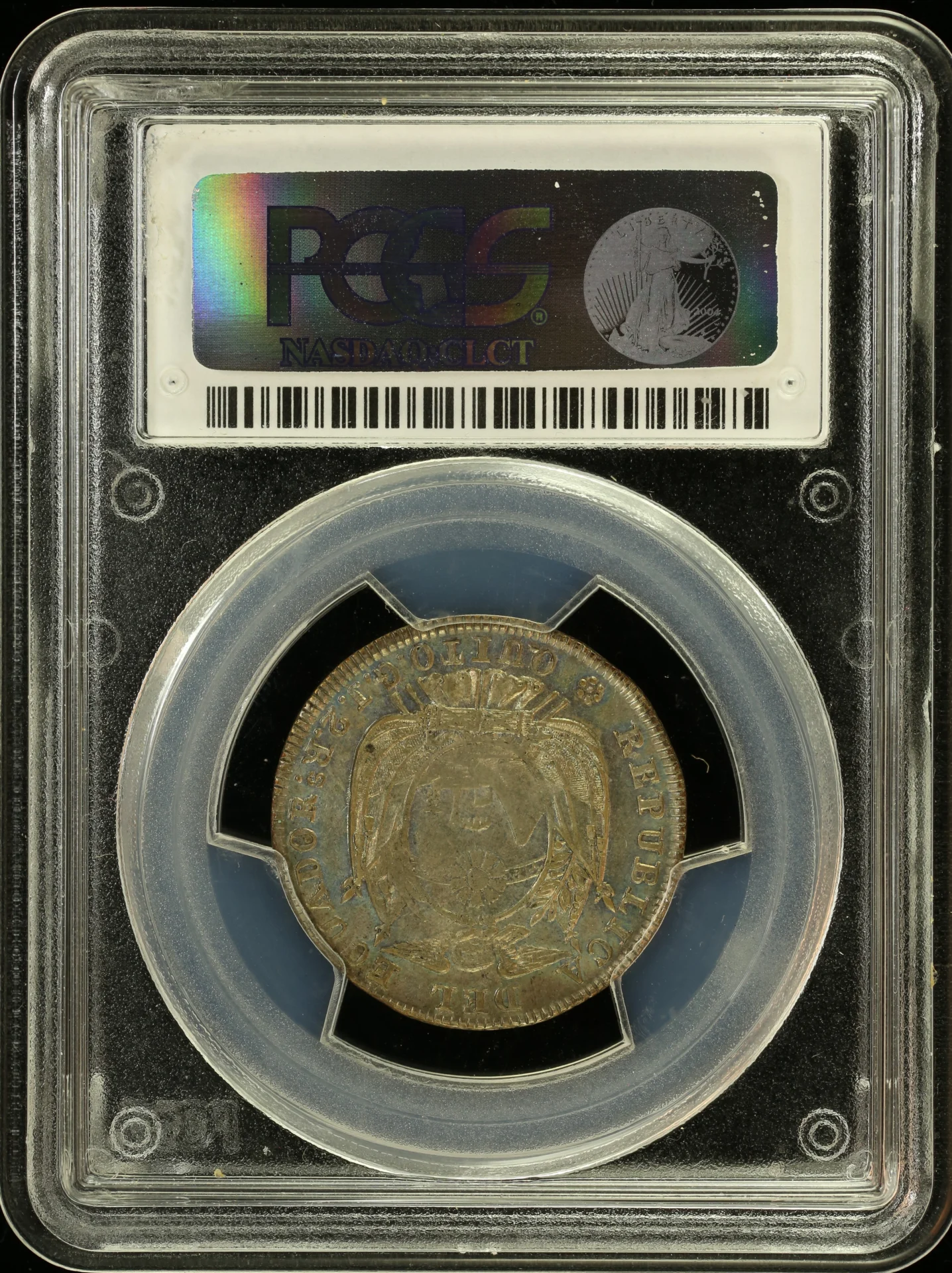 Ecuador Latin American Coins Ecuador 2 Real 1848/7 GJ PCGS AU55 0164091 Ecuador 2 Real 1848/7 GJ PCGS AU55 0164091Ecuador 2 Real 1848/7 GJ PCGS AU55 0164091 - Image 2