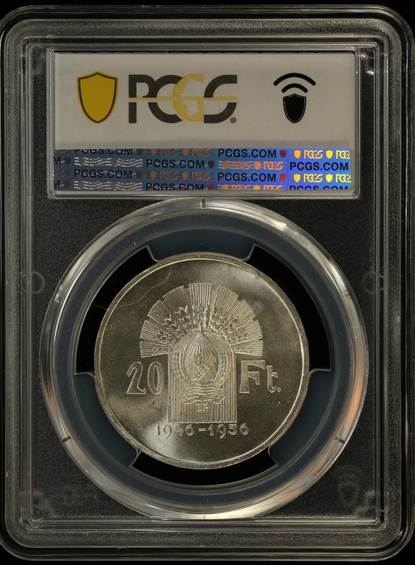 Europe Hungary World Coins Hungary 20 Forint 1956 BP PCGS MS66 0164248 Hungary 20 Forint 1956 BP PCGS MS66 0164248Hungary 20 Forint 1956 BP PCGS MS66 0164248 - Image 2