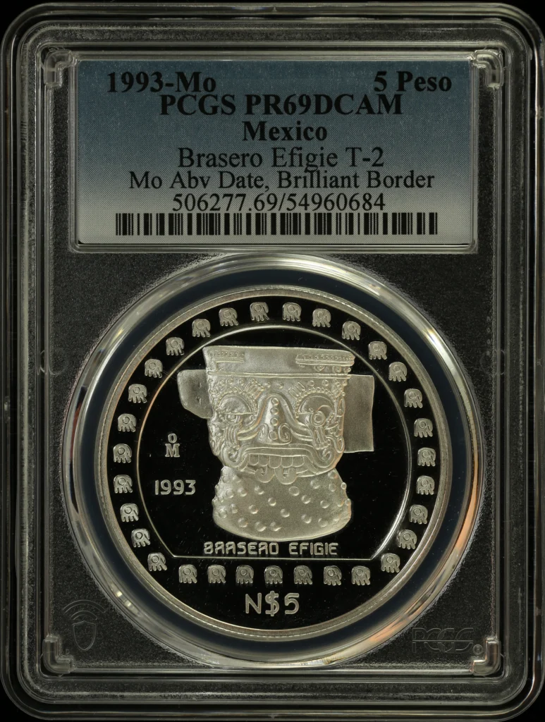 Modern Silver & Minors 5 Peso 1993 Mo PCGS PR69DCAM 0164094