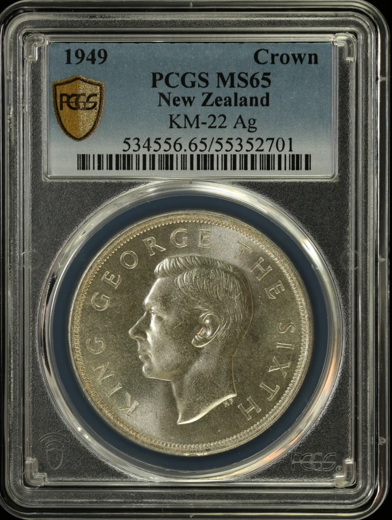 Other New Zealand Crown 1949 KM-22 PCGS MS65 0164279