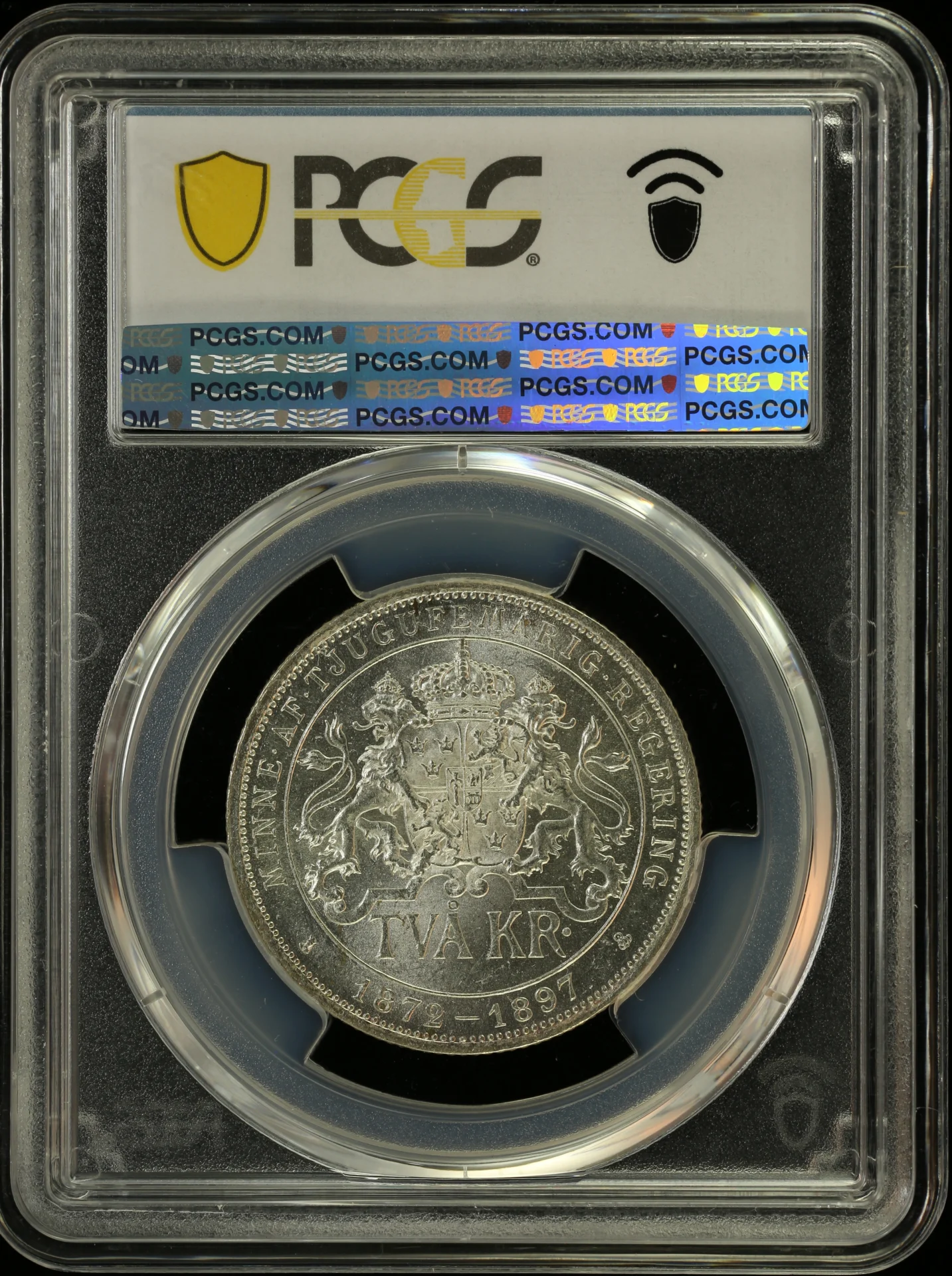Europe Sweden World Coins Sweden 2 Kroner 1897 EB KM-762 PCGS MS63 0164301 Sweden 2 Kroner 1897 EB KM-762 PCGS MS63 0164301Sweden 2 Kroner 1897 EB KM-762 PCGS MS63 0164301 - Image 2