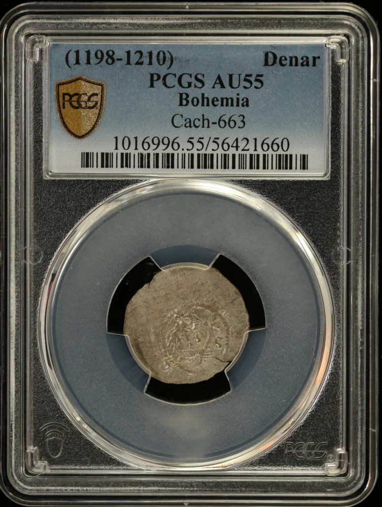 Czech Republic Denar (1198-1210) Bohemia Cach-663 PCGS AU55 0164170