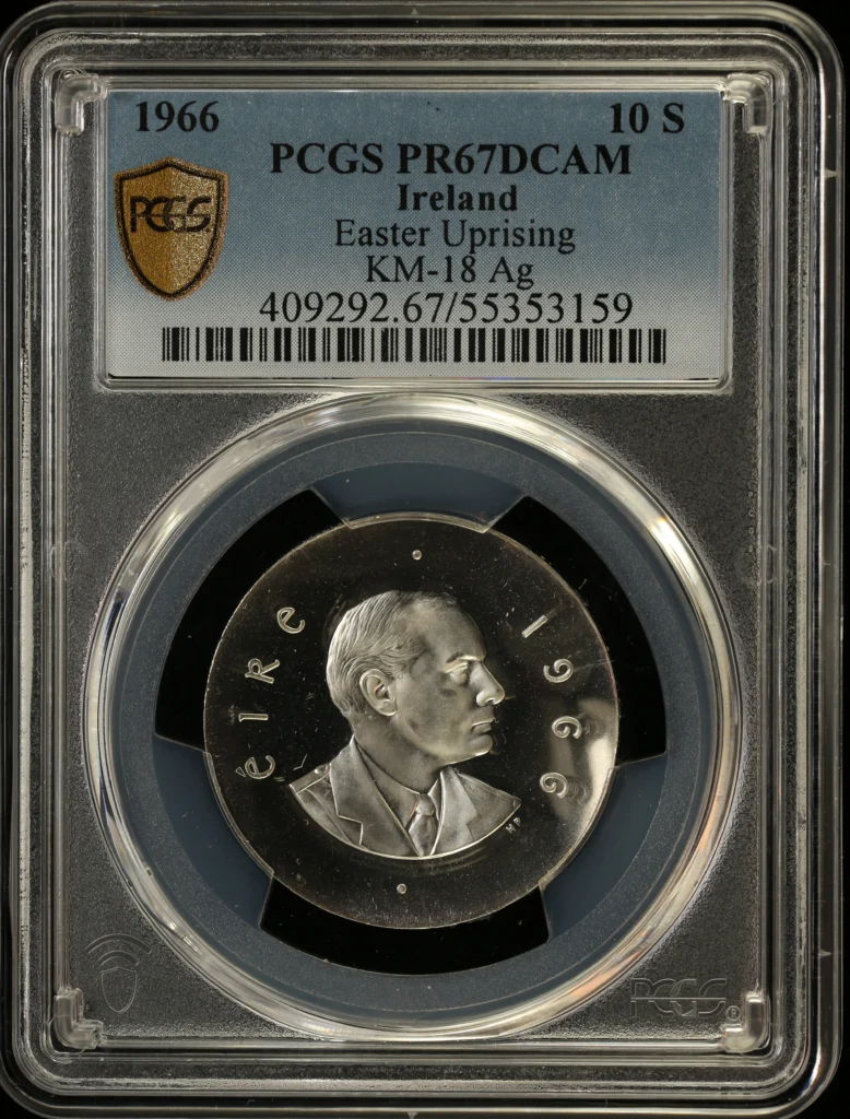 Ireland 10 Scilling 1966 KM-18 PCGS PR67DCAM 0164250