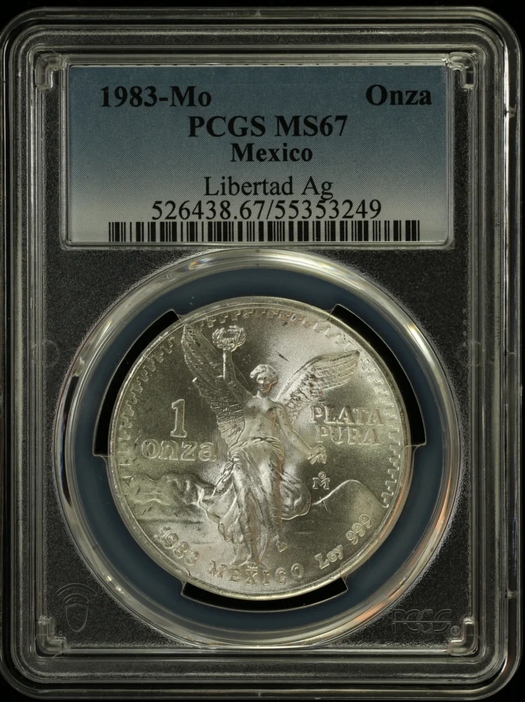 Modern Silver & Minors Onza 1983 Mo PCGS MS67 0164264
