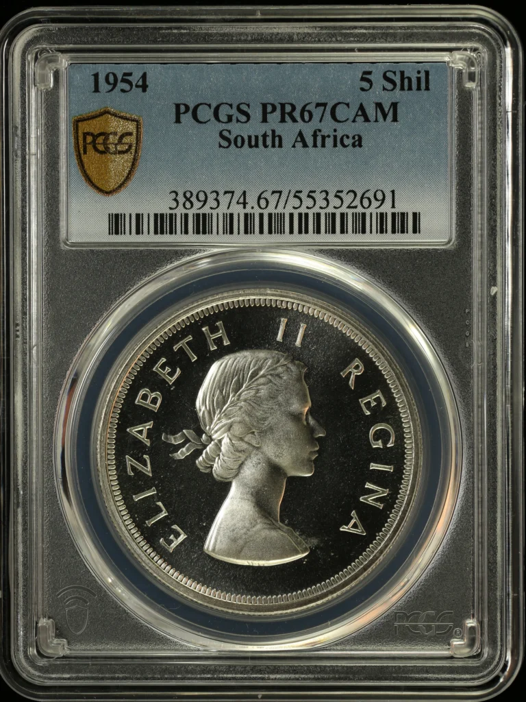 South Africa 5 Shilling 1954 PCGS PR67DCAM 0164295