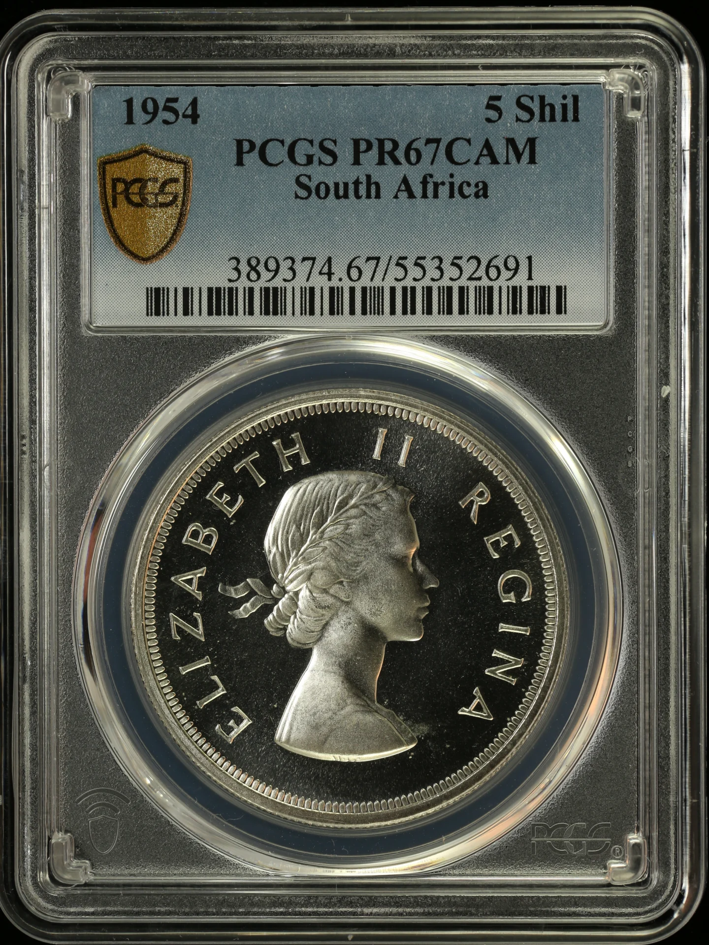 Africa South Africa World Coins South Africa 5 Shilling 1954 PCGS PR67DCAM 0164295 South Africa 5 Shilling 1954 PCGS PR67DCAM 0164295South Africa 5 Shilling 1954 PCGS PR67DCAM 0164295