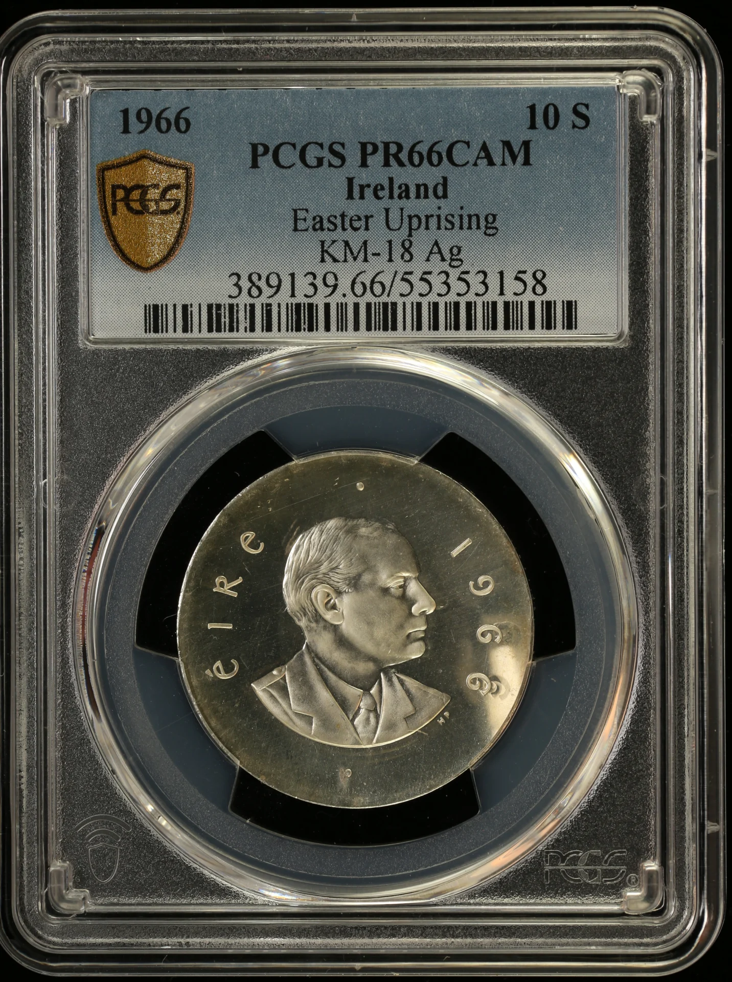 Europe Ireland World Coins Ireland 10 Scilling 1966 KM-18 PCGS PR66CAM 0164251 Ireland 10 Scilling 1966 KM-18 PCGS PR66CAM 0164251Ireland 10 Scilling 1966 KM-18 PCGS PR66CAM 0164251
