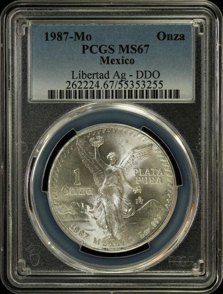 Modern Silver & Minors Onza 1987 Mo PCGS MS67 0164270