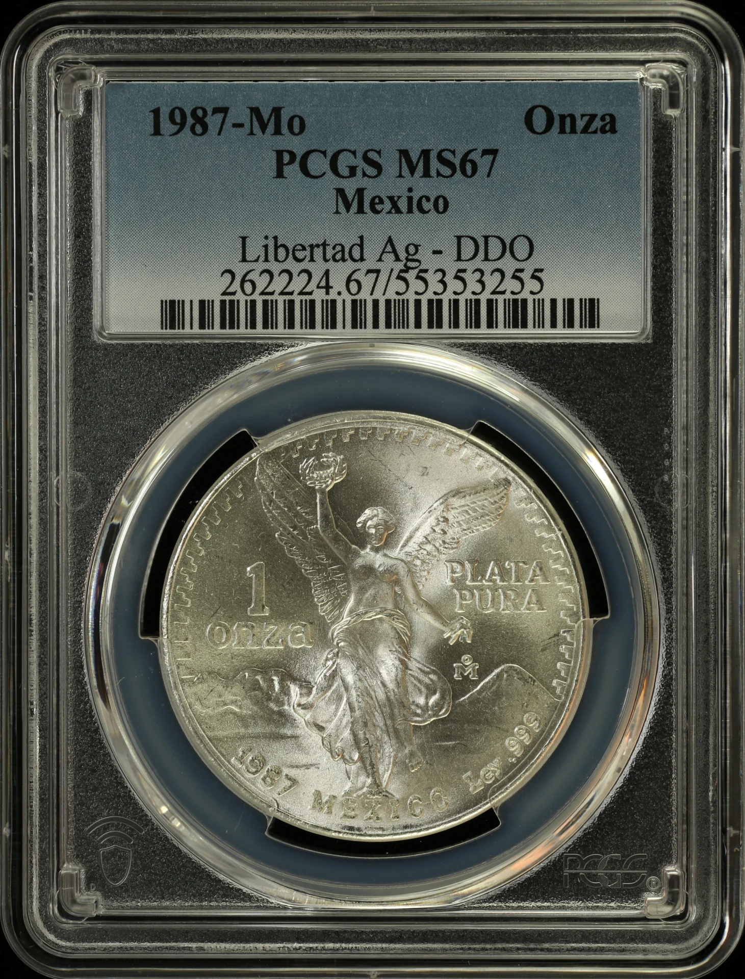 Mexican Coins Modern Silver & Minors Onza Modern Silver & Minors Onza 1987 Mo PCGS MS67 0164270 Modern Silver & Minors Onza 1987 Mo PCGS MS67 0164270Modern Silver & Minors Onza 1987 Mo PCGS MS67 0164270