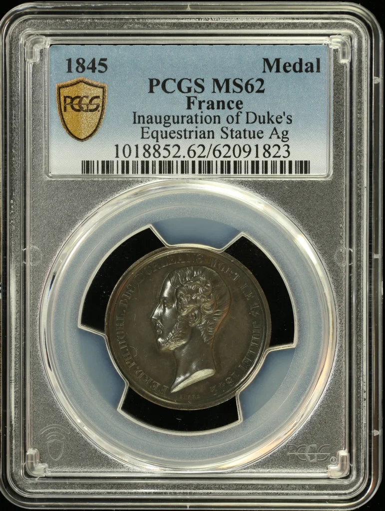 Europe France World Coins France Medal 1845 PCGS MS62 0164212 France Medal 1845 PCGS MS62 0164212