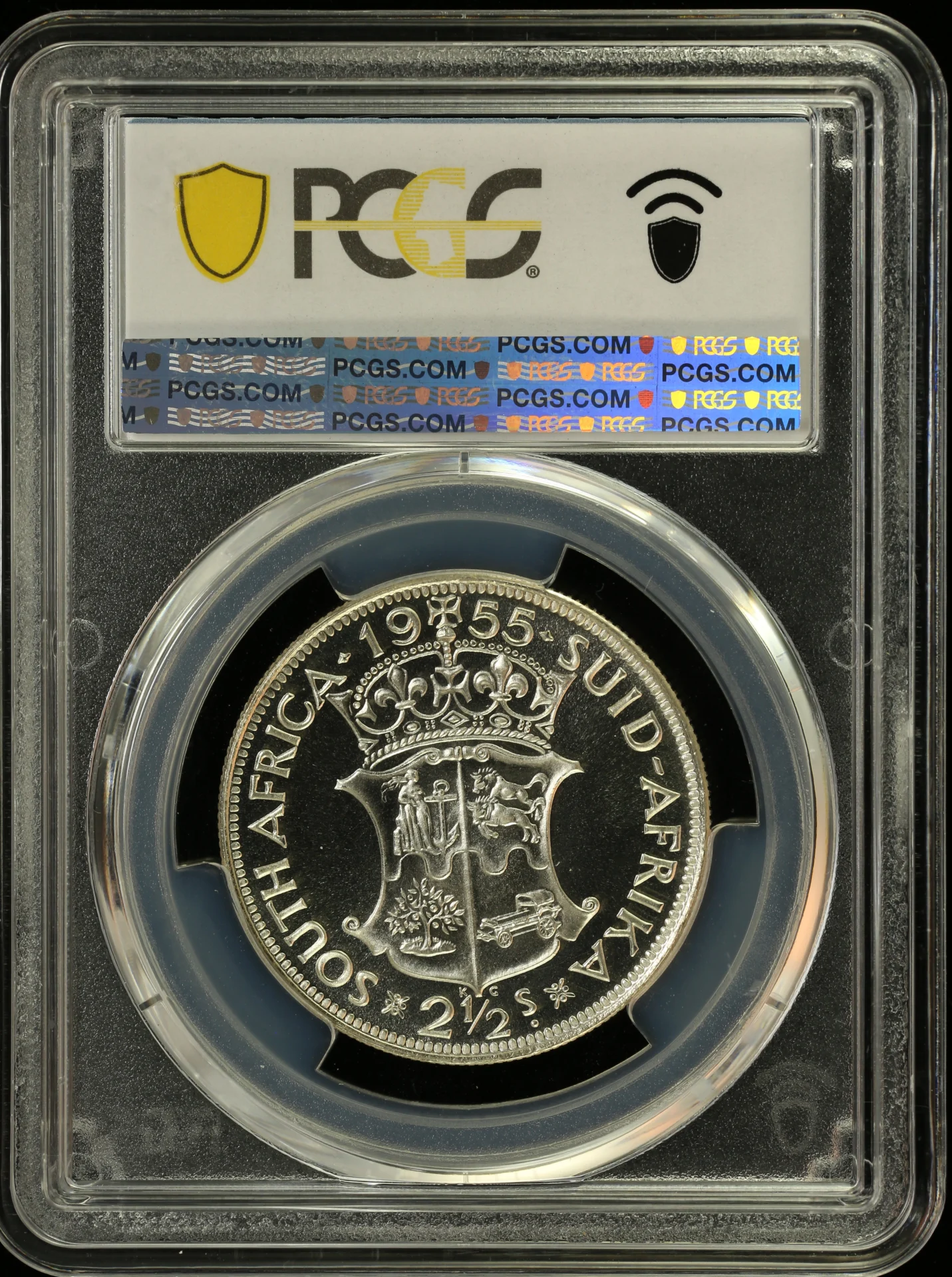 Africa South Africa World Coins South Africa 2 1/2 Shilling 1955 PCGS PR67 0164296 South Africa 2 1/2 Shilling 1955 PCGS PR67 0164296South Africa 2 1/2 Shilling 1955 PCGS PR67 0164296 - Image 2