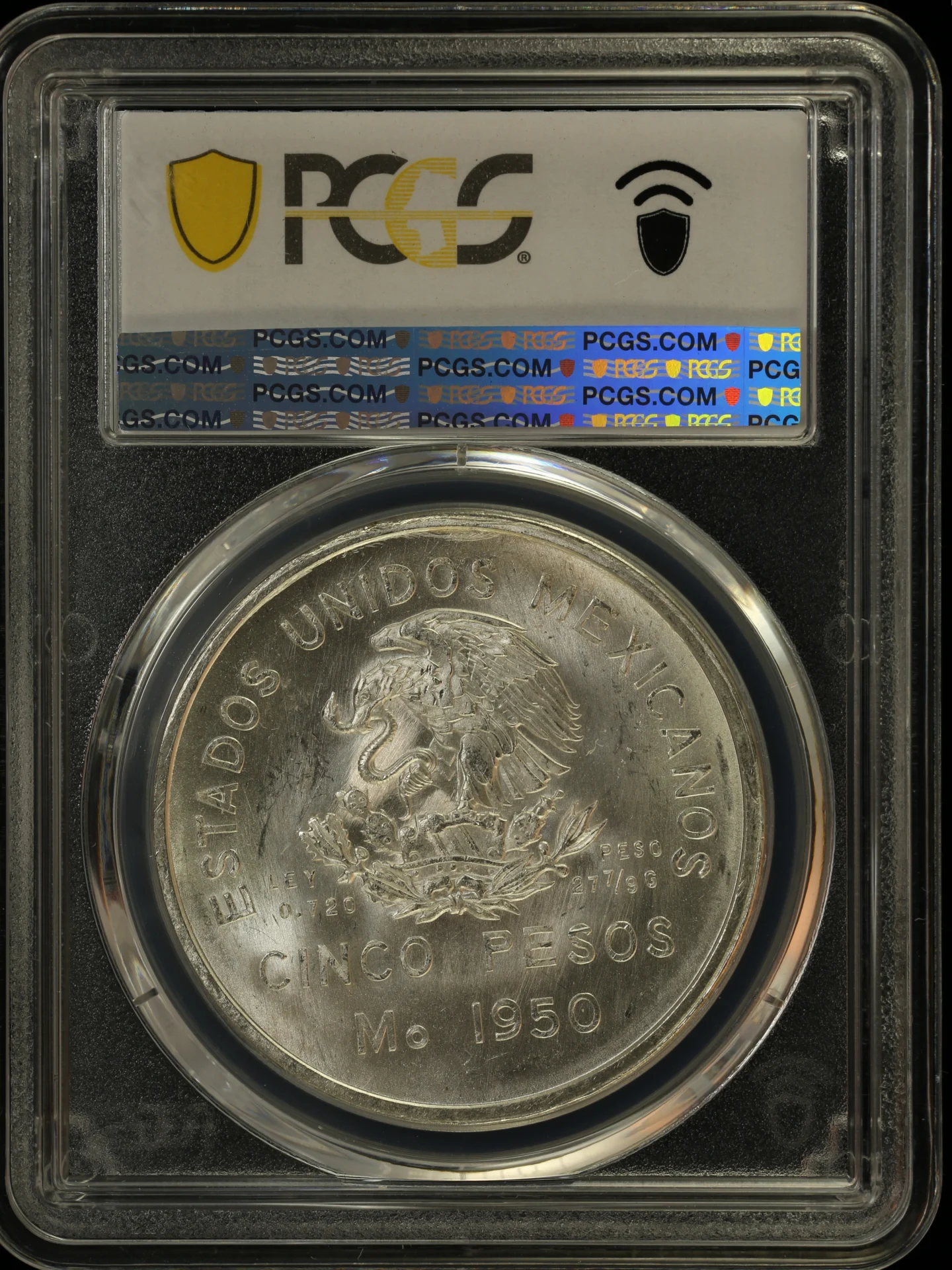 5 Peso Mexican Coins Modern Silver & Minors Modern Silver & Minors 5 Peso 1950 Mo KM-466 PCGS MS65 0164045 Modern Silver & Minors 5 Peso 1950 Mo KM-466 PCGS MS65 0164045Modern Silver & Minors 5 Peso 1950 Mo KM-466 PCGS MS65 0164045 - Image 2