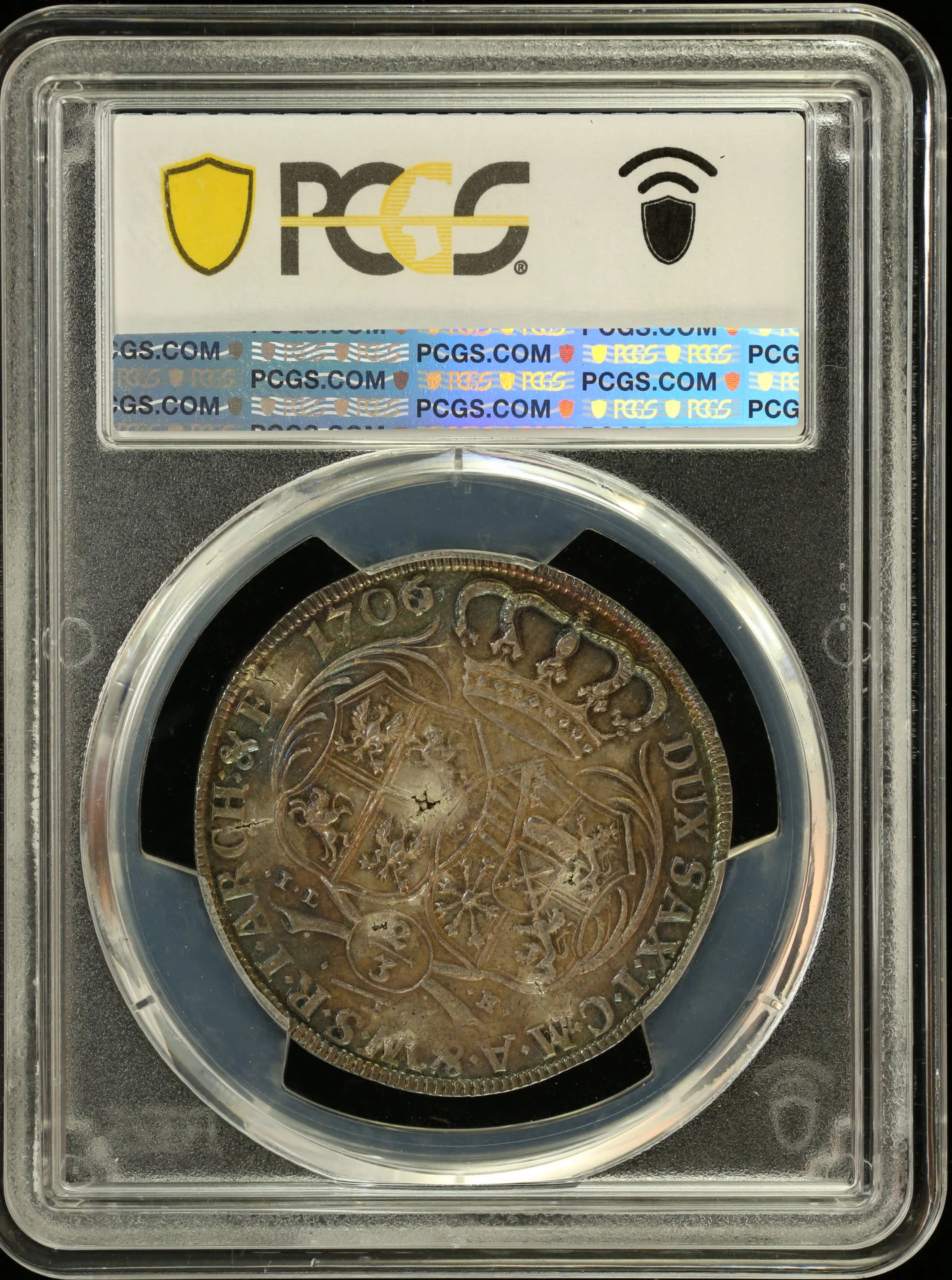 Europe Germany World Coins Germany 2/3 Thaler 1706 Saxony ILH PCGS MS62 0164118 Germany 2/3 Thaler 1706 Saxony ILH PCGS MS62 0164118Germany 2/3 Thaler 1706 Saxony ILH PCGS MS62 0164118 - Image 2