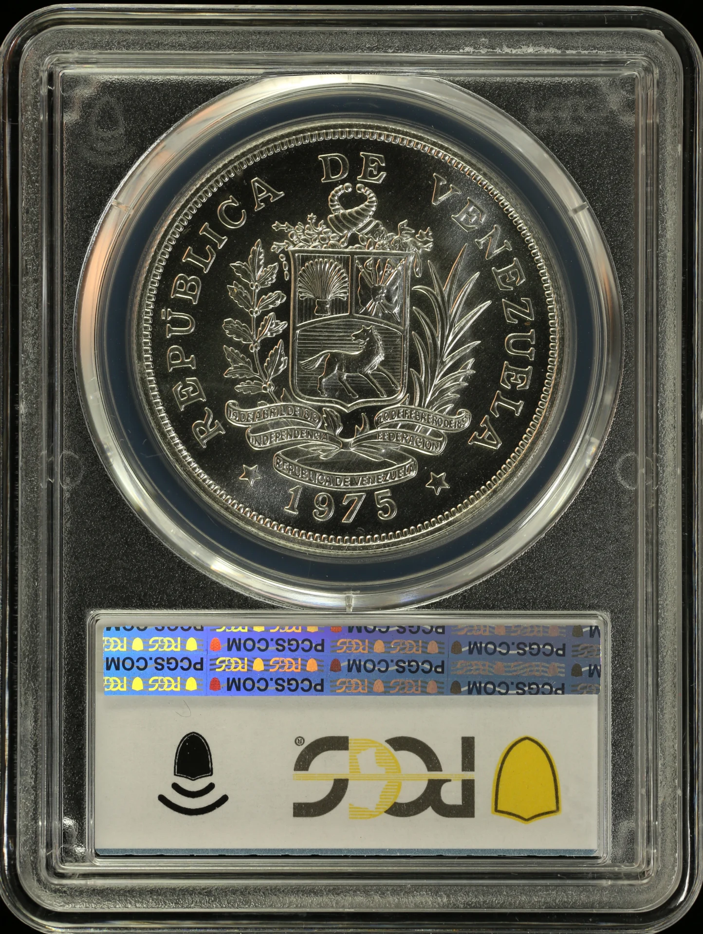 Latin American Coins Venezuela Venezuela 25 Boliviano 1975 PCGS MS69 0164242 Venezuela 25 Boliviano 1975 PCGS MS69 0164242Venezuela 25 Boliviano 1975 PCGS MS69 0164242 - Image 2