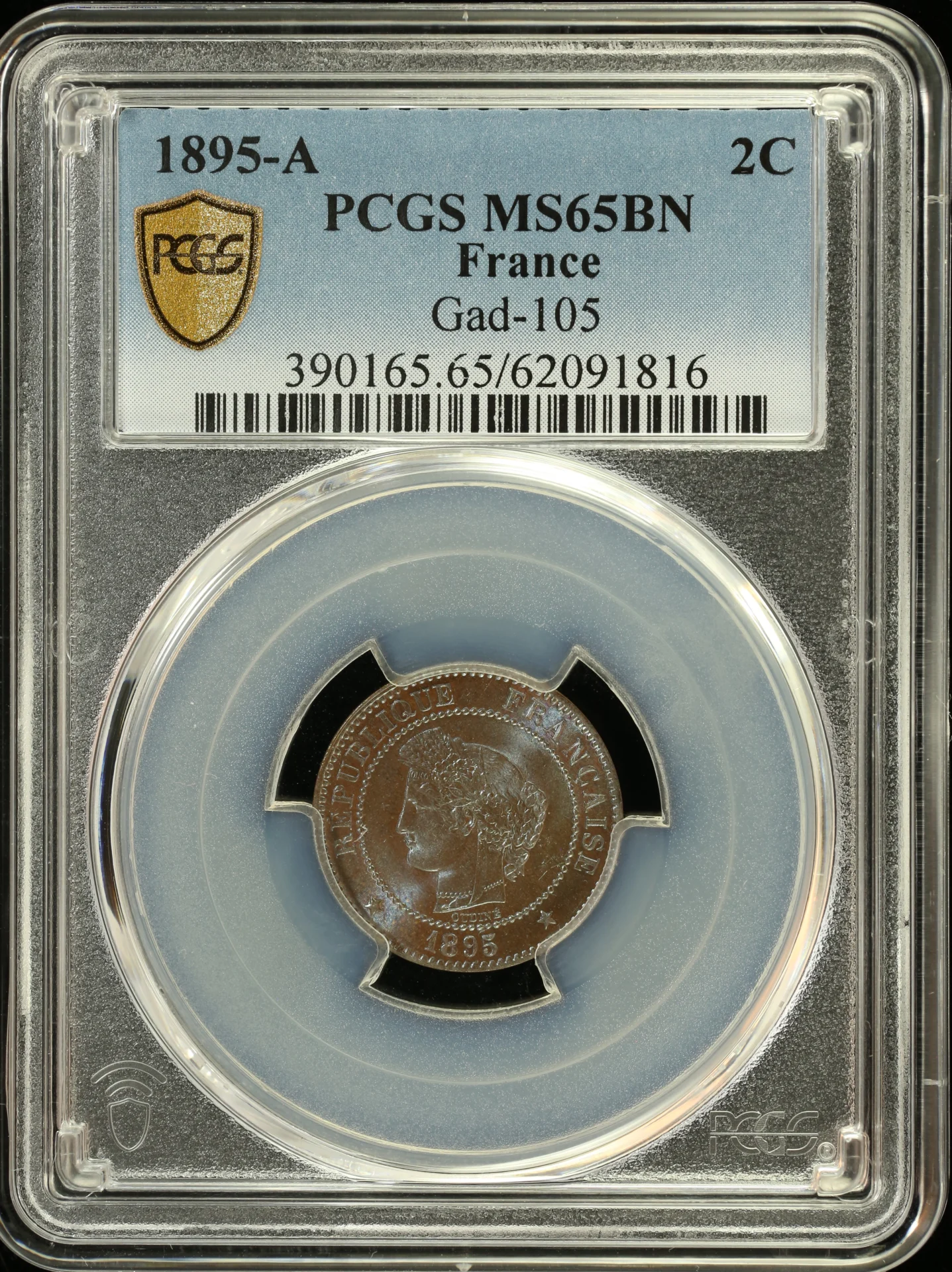 Europe France World Coins France 2 Centime 1895 A Gad-105 PCGS MS65BN 0164204 France 2 Centime 1895 A Gad-105 PCGS MS65BN 0164204France 2 Centime 1895 A Gad-105 PCGS MS65BN 0164204
